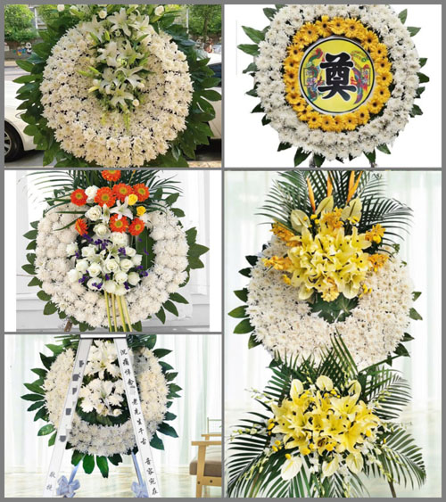 安徽阜阳市临泉县张营乡于小村花圈速递